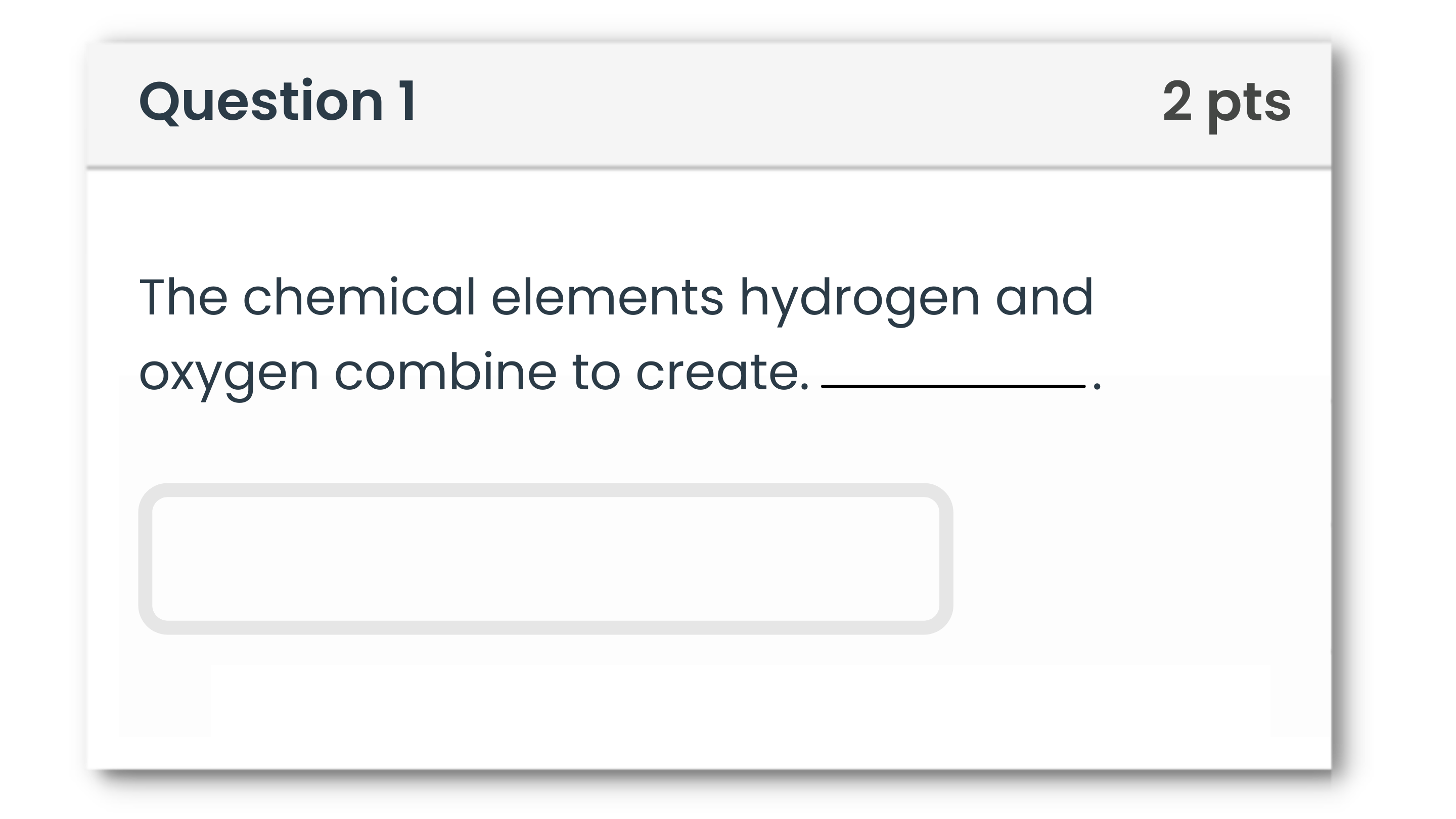 comparison of a bad and good fill in the blank test question