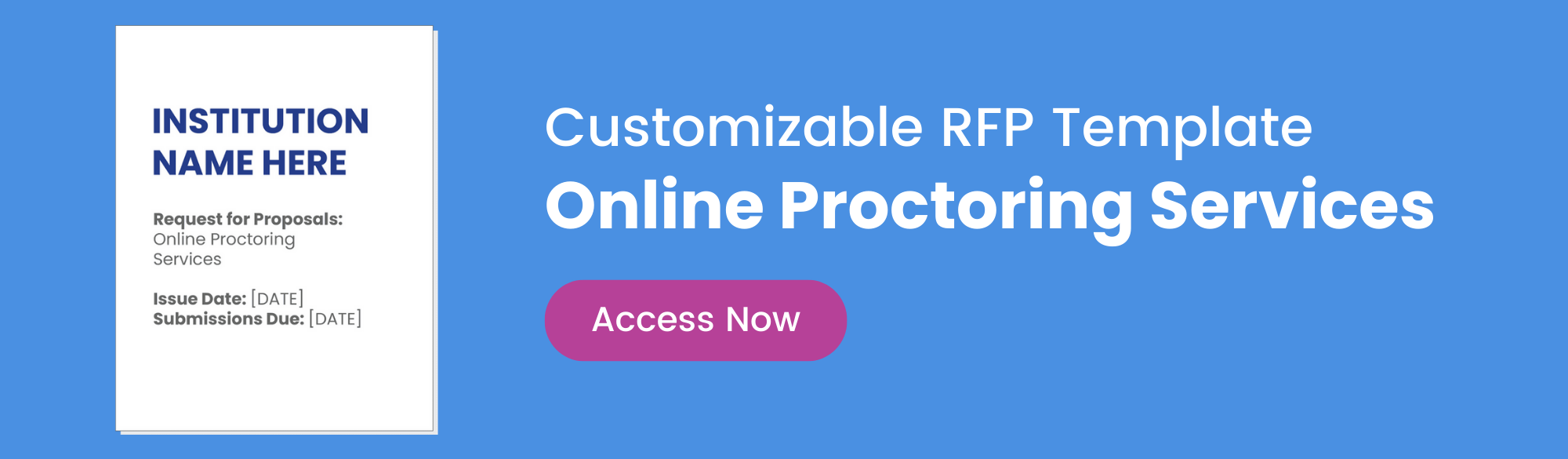 Download a free customizable RFP template for online proctoring