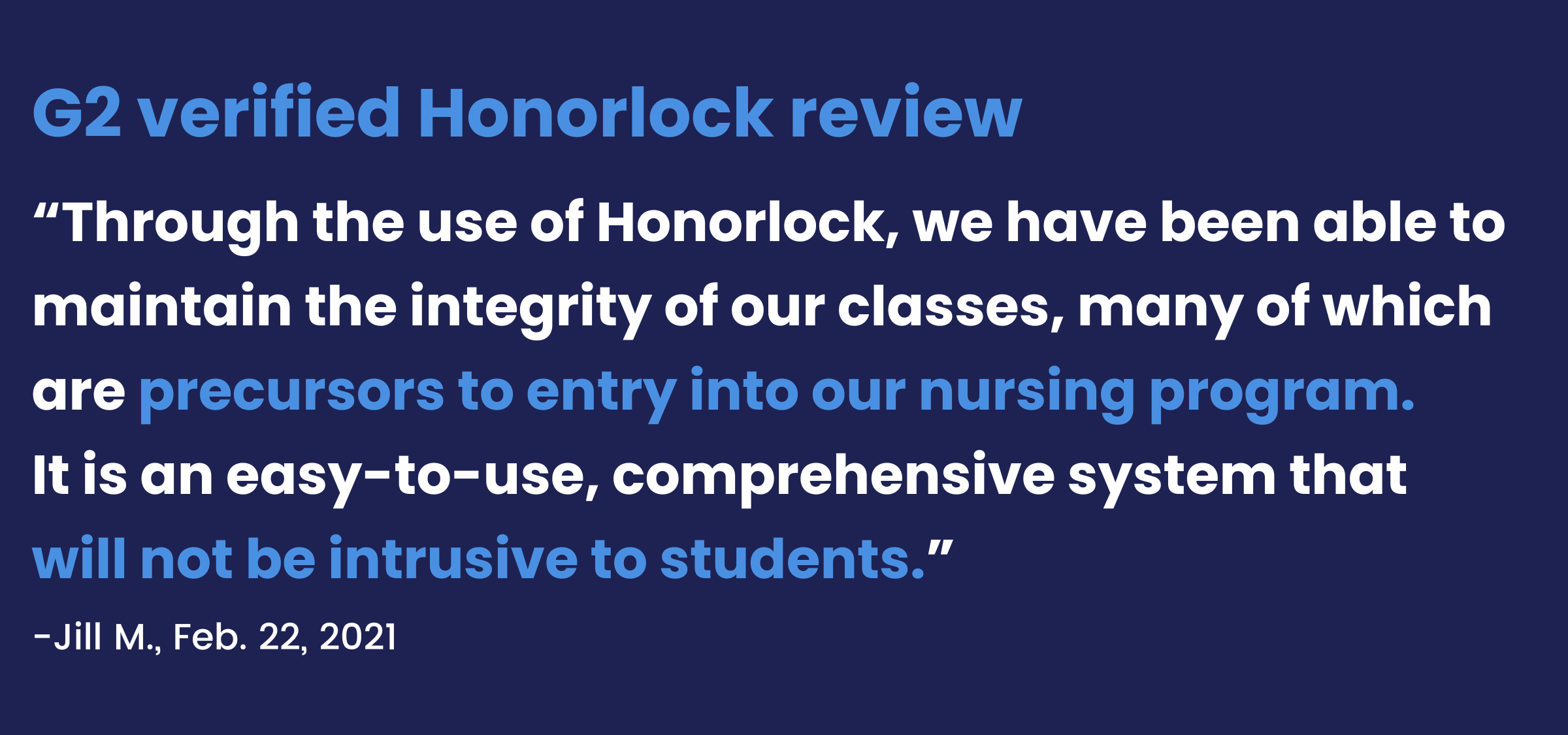 Honorlock review about its proctoring solution for online nursing exams