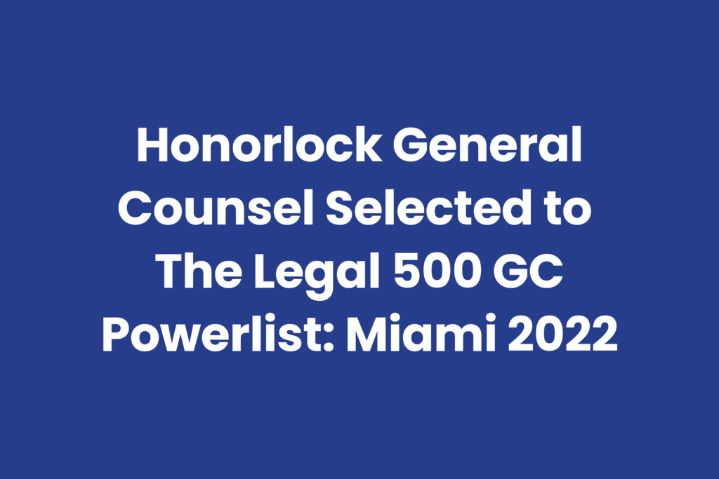 Honorlock online proctoring company's general counsel selected to Legal 500