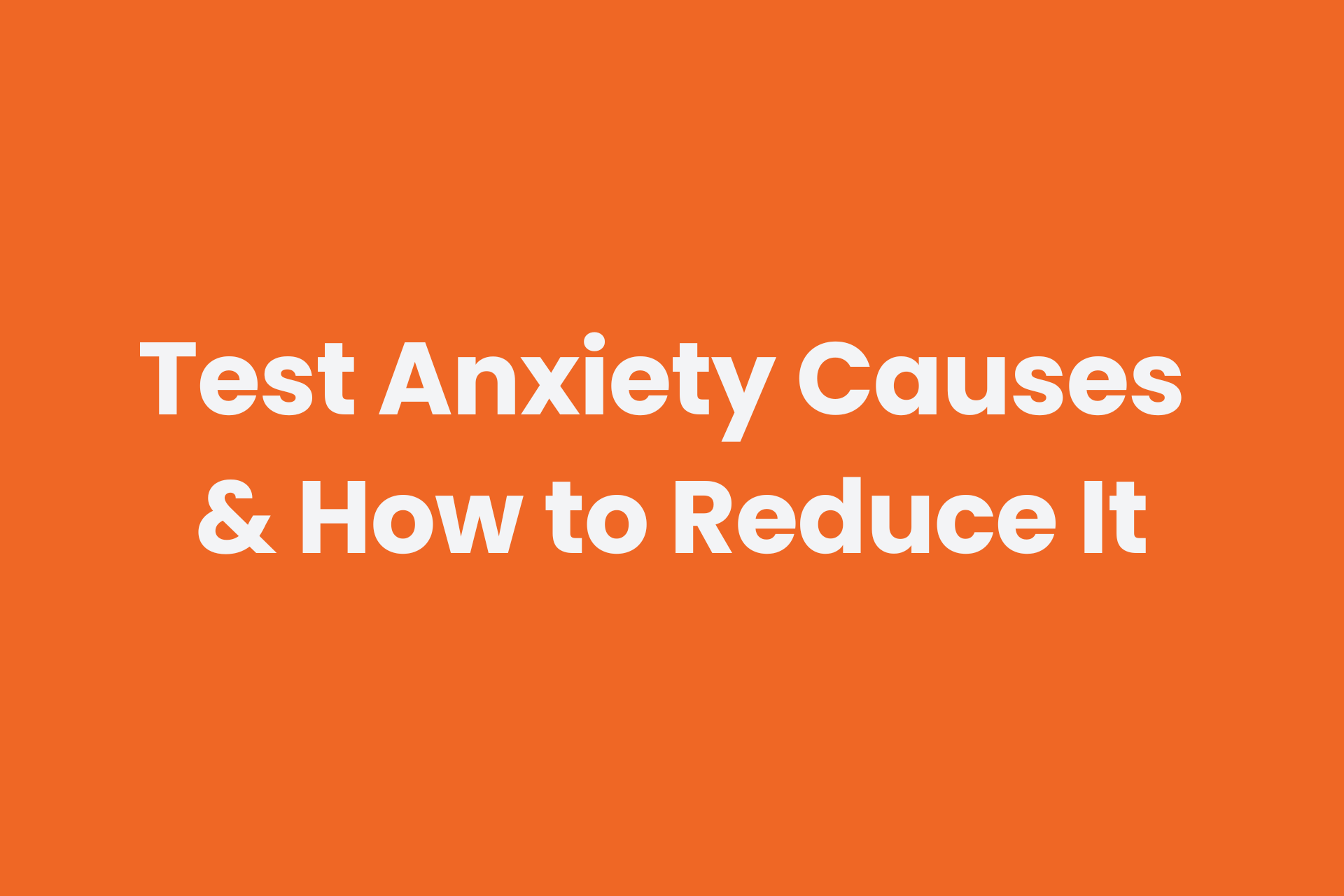 Understanding the causes of student test anxiety and how online proctoring can help reduce it