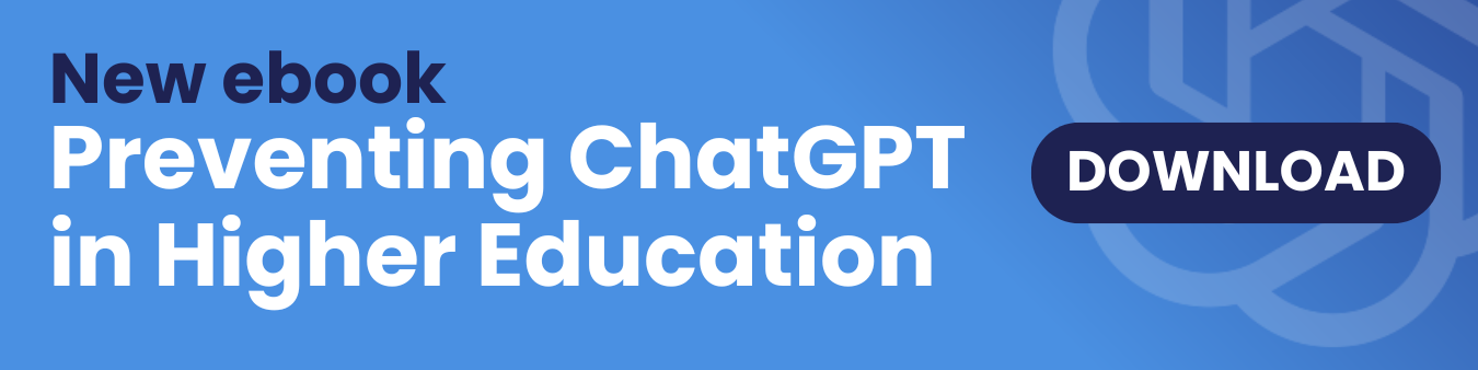 Banner to download a new ebook about preventing ChatGPT in Higher Education