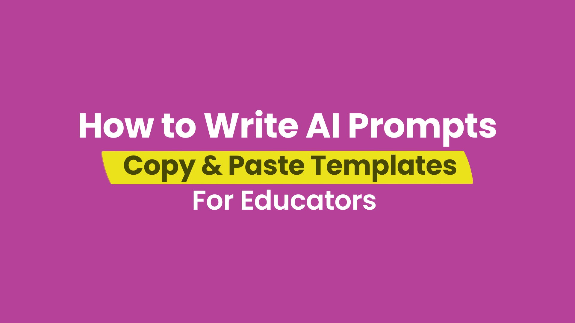 AI prompts and examples for educators to use in their courses