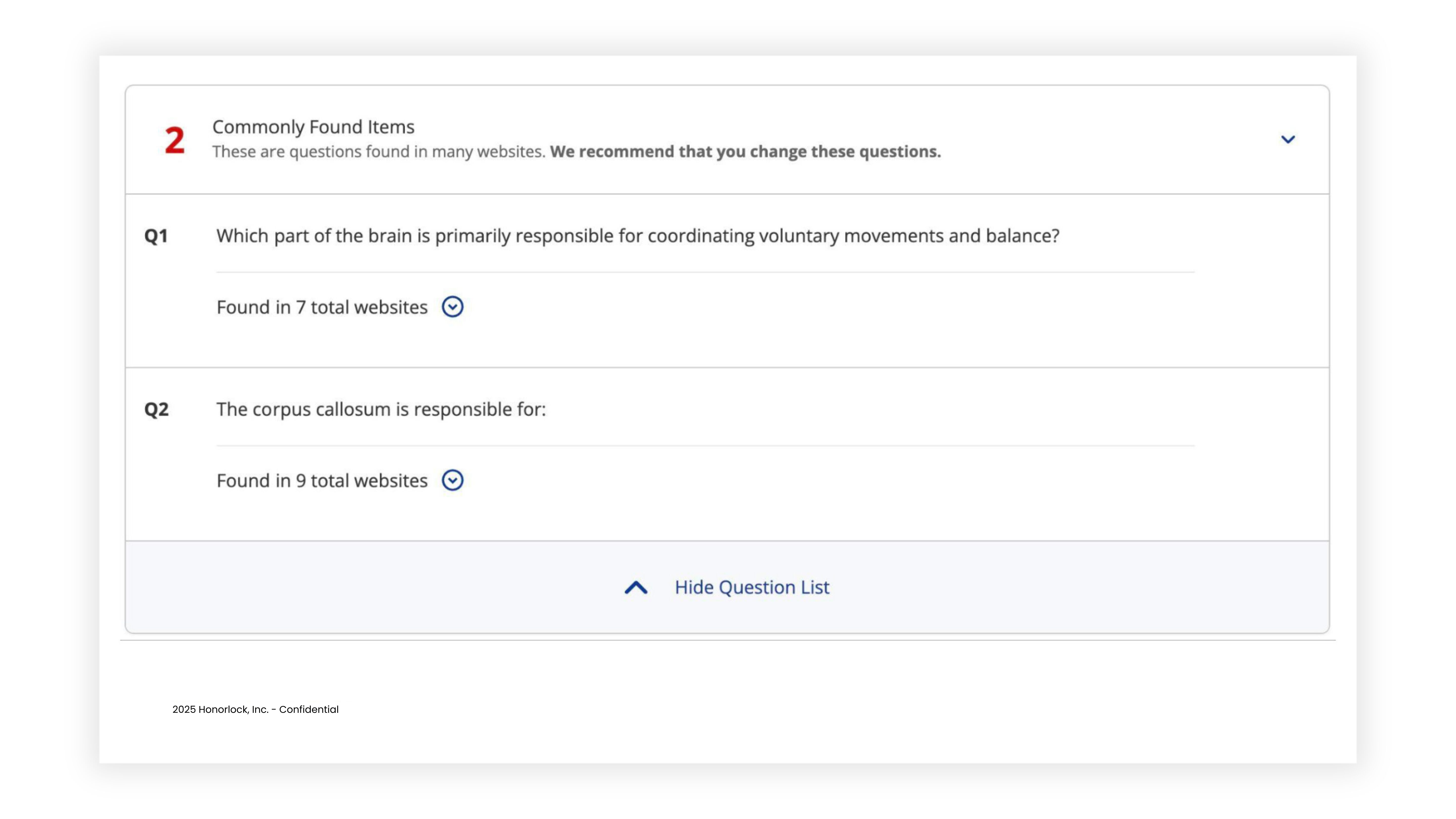 Honorlock Search Destroy_Commonly Found Items