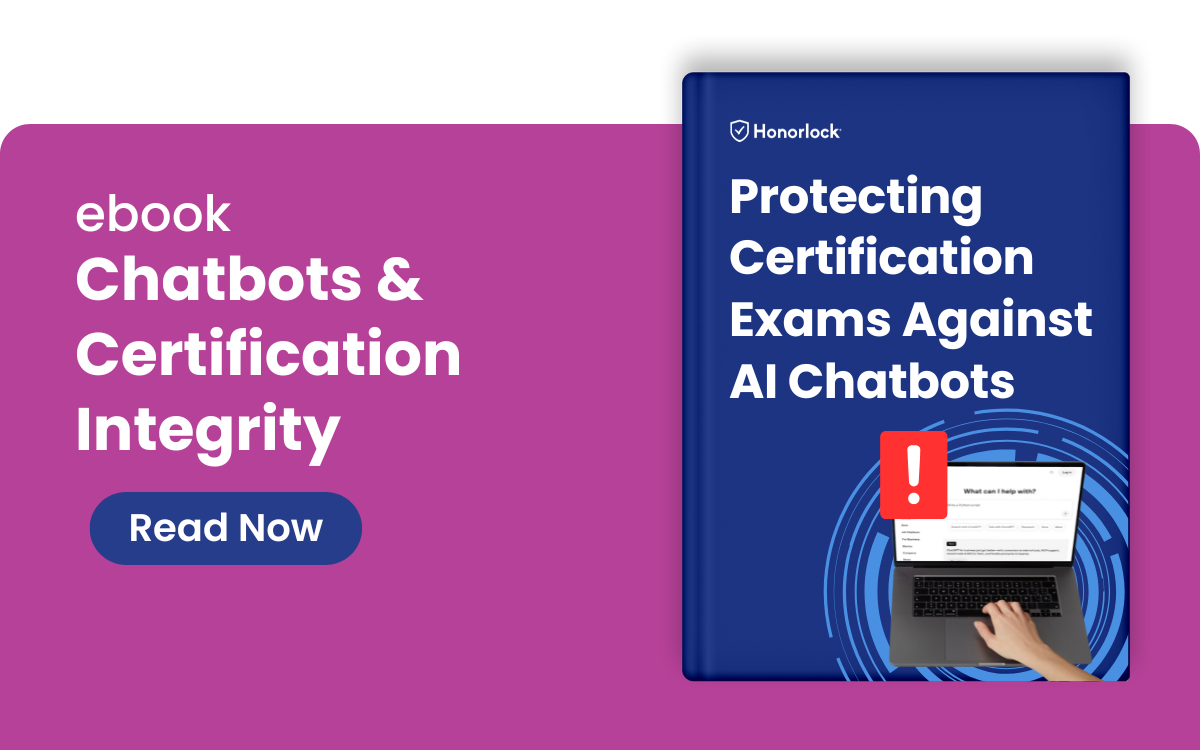 ebook titled Protecting Certification Exam Integrity Against AI Chatbots