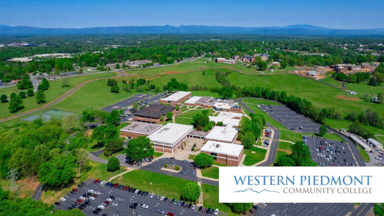 Aerial photo of Western Piedmont Community College buildings