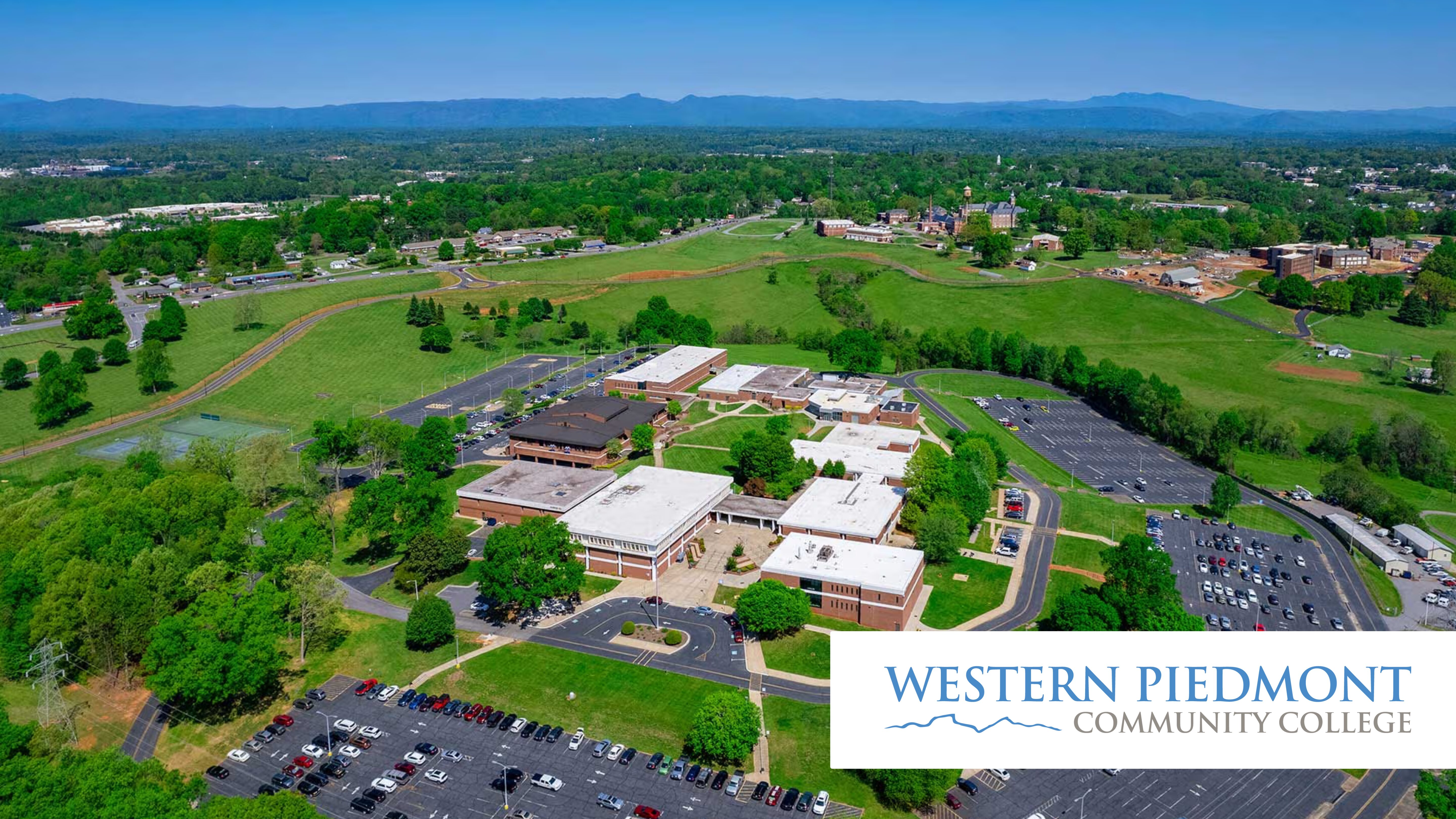 Aerial photo of Western Piedmont Community College buildings