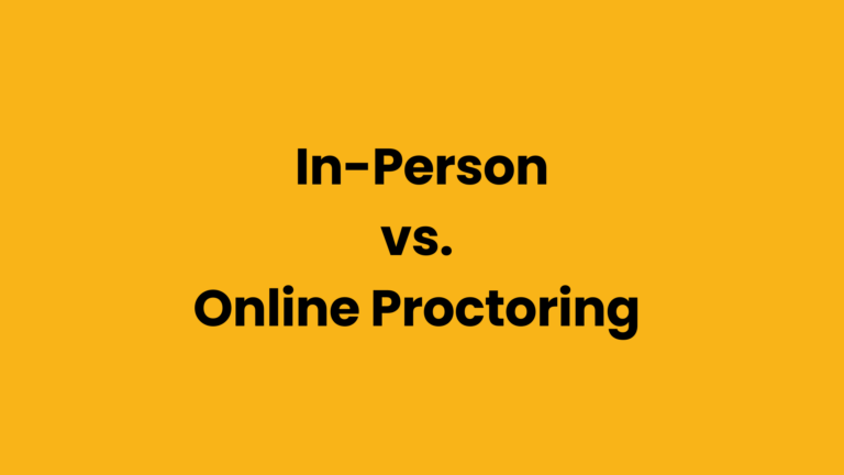 A comparison of online and in-person proctoring